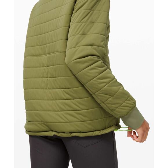 LULULEMON Dynamic Movement Crew Sweatshirt Bronze Green Pullover Women's 10 - Picture 7 of 16